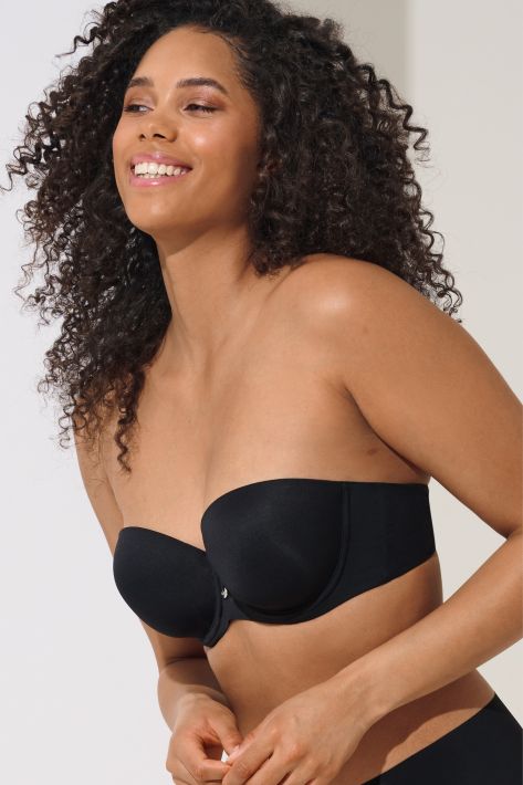 Soutien-gorge bandeau Lisca - Bella - Noir - 02