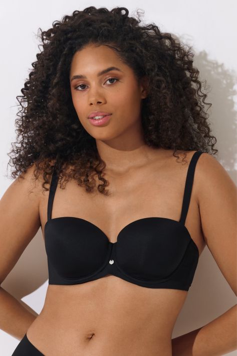 Soutien-gorge bandeau Lisca - Bella - Noir - 02