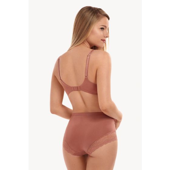 Culotte taille haute Lisca - Evelyn - Marron - CB