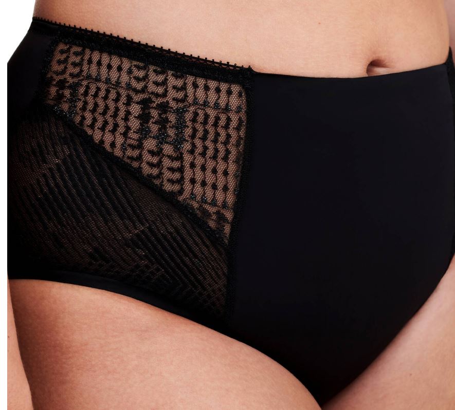 Culotte taille haute Chantelle - Intrigue - Noire - 011