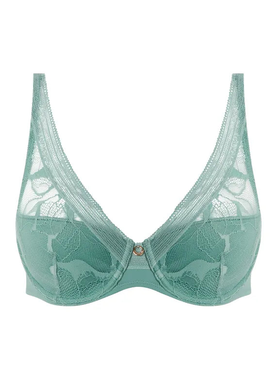 Soutien-gorge plongeant Chantelle - Lace-c11m - Vert - 03N