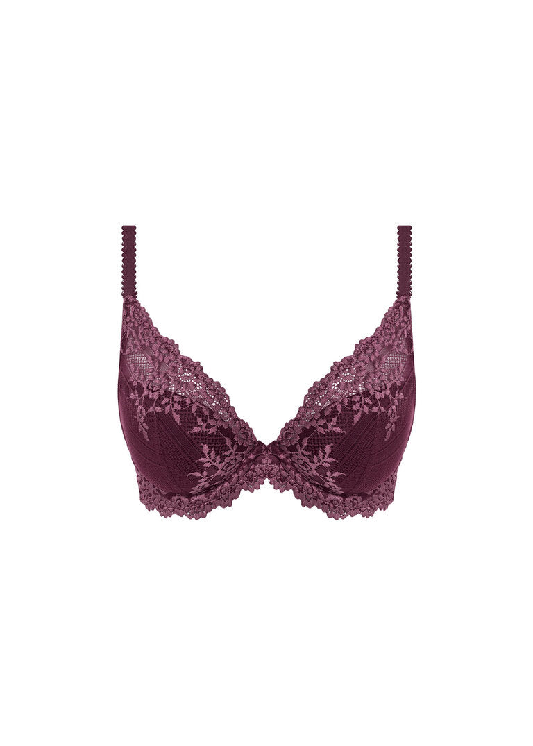 Plunge BH Wacoal - Embrace Lace - Bordeaux - 555