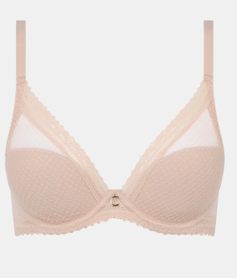 Soutien-gorge plongeant Chantelle - Romance - Beige - 01N