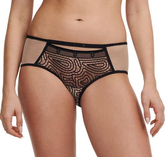 Culotte Chantelle - Vibrate - Noire - 01D