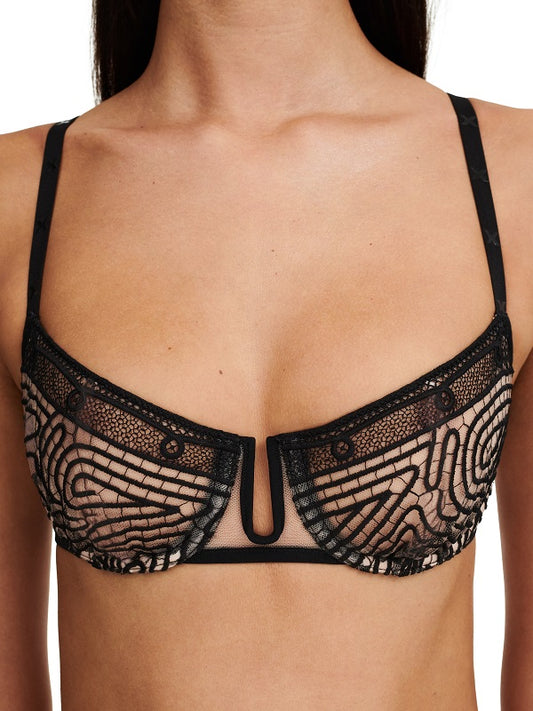 Soutien-gorge balconnet Chantelle - Vibrate - Noir - 01D