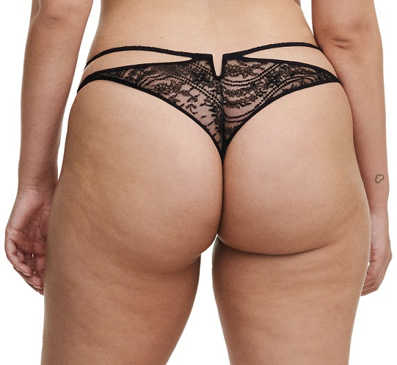 String Chantelle - Ester Manas - Noir - 011