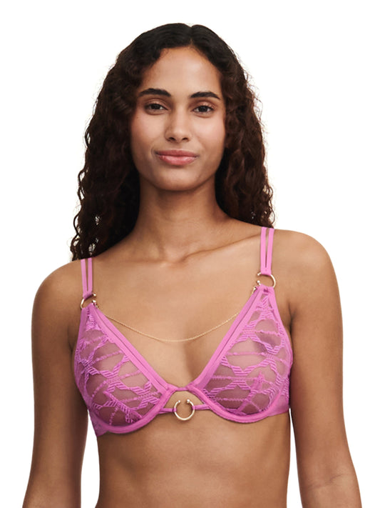 Soutien-gorge plongeant Chantelle X - XPression - Violet - 0PD