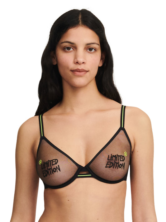 Soutien-gorge plongeant Chantelle X - XEdition - Noir - 0R5