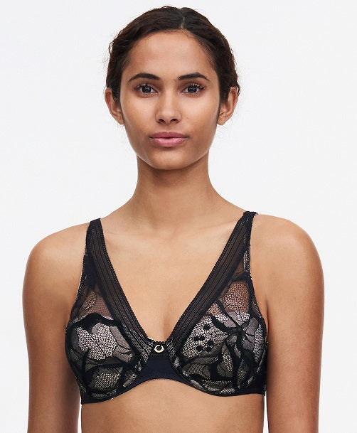 Soutien-gorge plongeant Chantelle - Lace-c11m - Noir - 011
