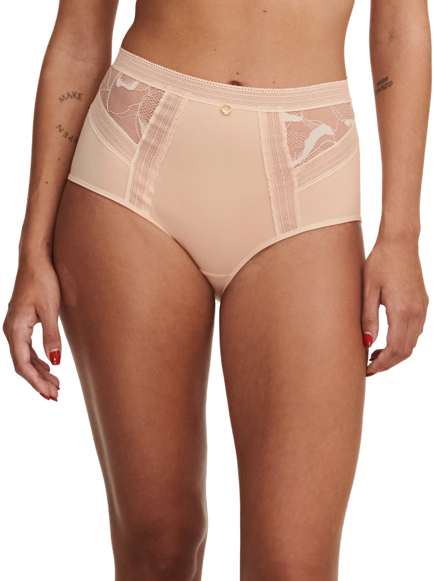 Culotte taille haute Chantelle - Lace-c11m - Beige - 01N