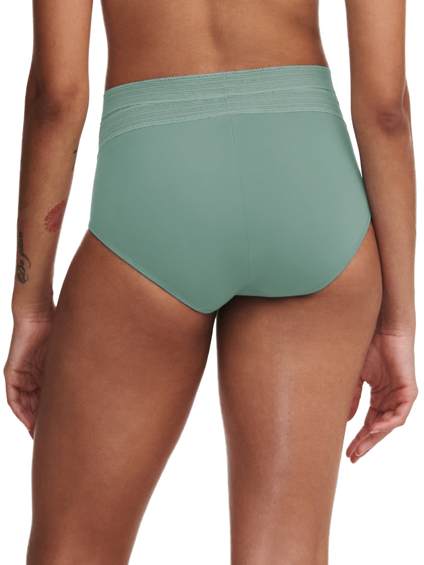 Culotte taille haute Chantelle - Lace-c11m - Verte - 03N