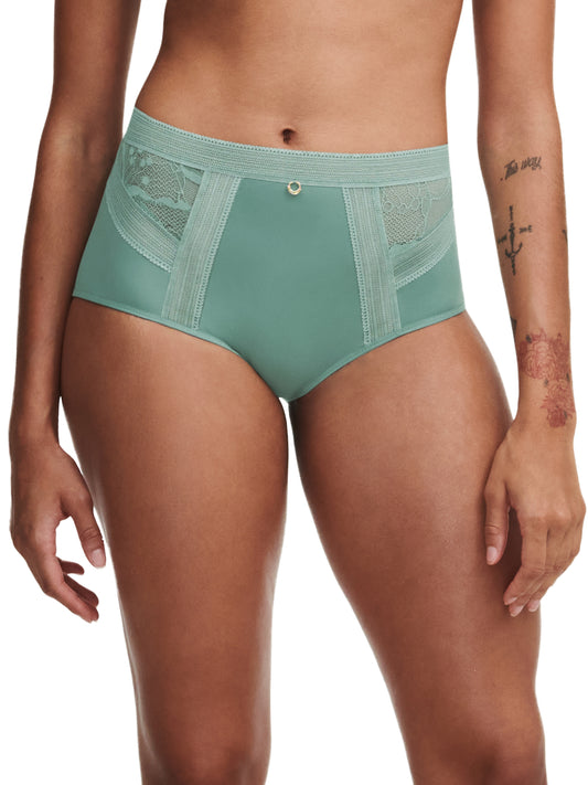 Culotte taille haute Chantelle - Lace-c11m - Verte - 03N