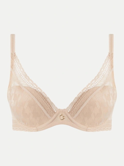 Soutien-gorge plongeant Chantelle - Impression - Beige - 00Q