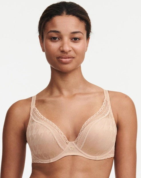 Soutien-gorge plongeant Chantelle - Impression - Beige - 00Q