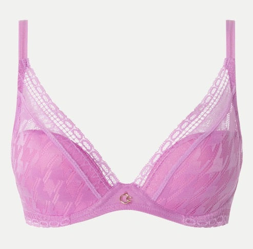 Soutien-gorge plongeant Chantelle - Impression - Violet - 0PD