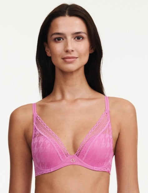 Soutien-gorge plongeant Chantelle - Impression - Violet - 0PD