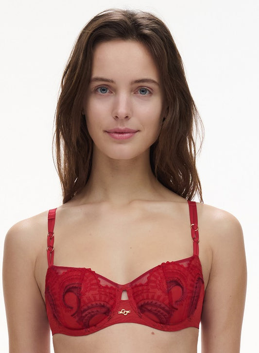 Soutien-gorge balconnet Chantelle - Mystic Dream - Rouge - 0CX
