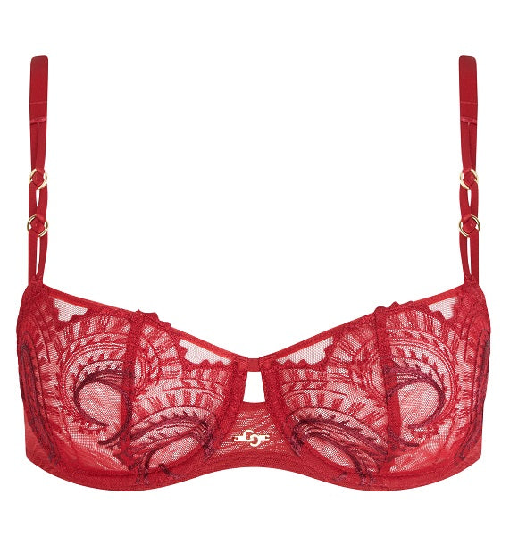 Soutien-gorge balconnet Chantelle - Mystic Dream - Rouge - 0CX