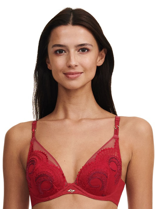 Soutien-gorge plongeant Chantelle - Mystic Dream - Rouge - 0CX