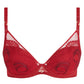 Soutien-gorge plongeant Chantelle - Mystic Dream - Rouge - 0CX