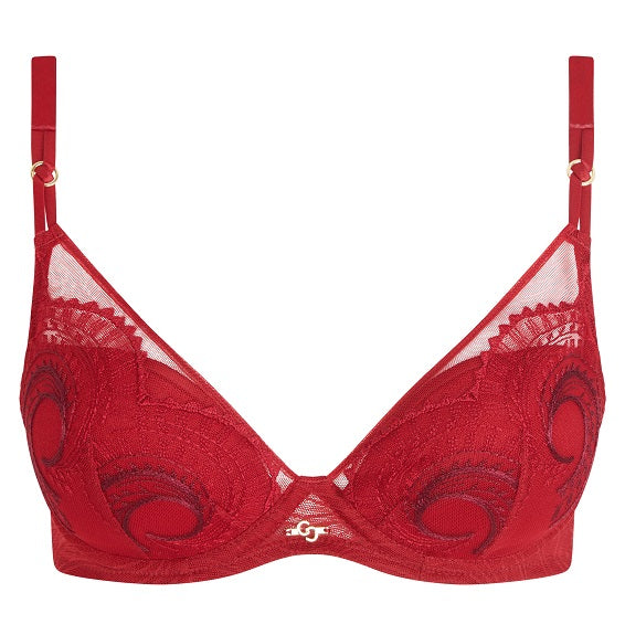 Soutien-gorge plongeant Chantelle - Mystic Dream - Rouge - 0CX