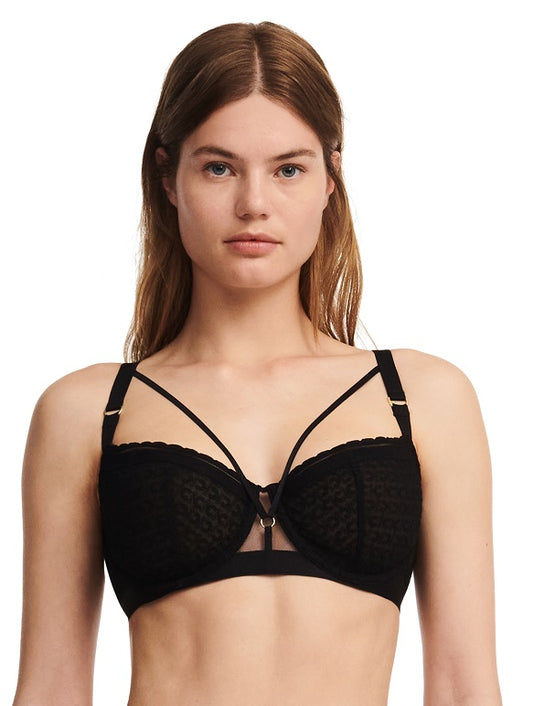 Soutien-gorge balconnet Chantelle - Monogram - Noir - 011