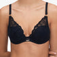 Soutien-gorge plongeant Chantelle - Fleurs - Noir - 011