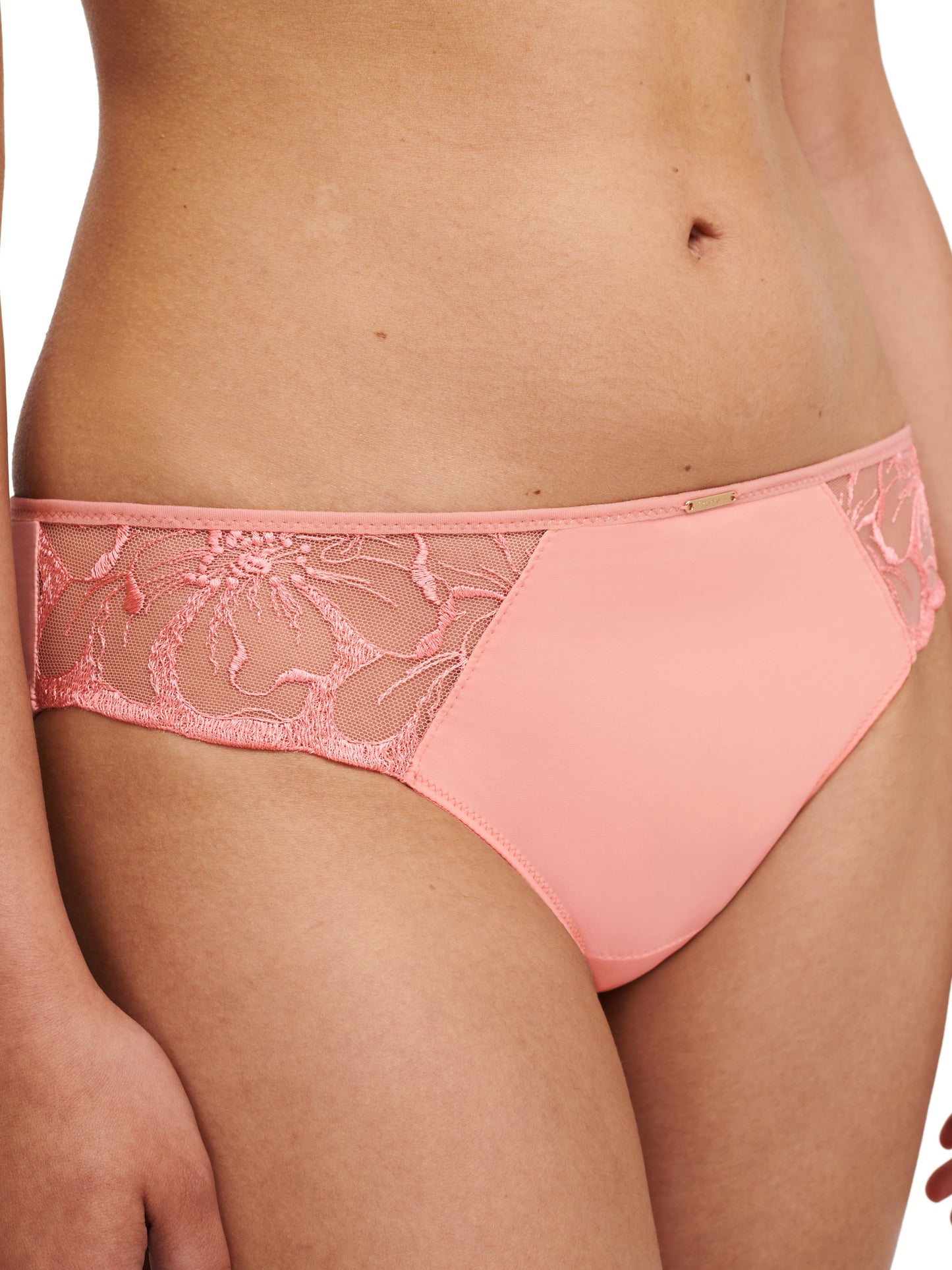 Culotte Chantelle - Fleurs - Pêche - 06V