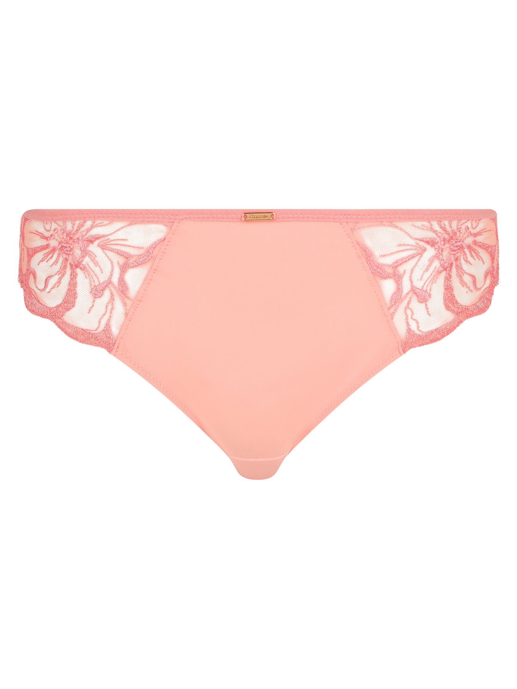 Culotte Chantelle - Fleurs - Pêche - 06V