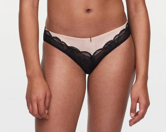 Culotte Chantelle - Midnight Flowers - Noire - 011