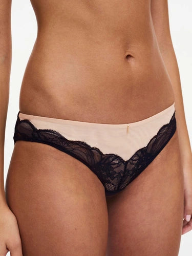 Culotte Chantelle - Midnight Flowers - Noire - 011