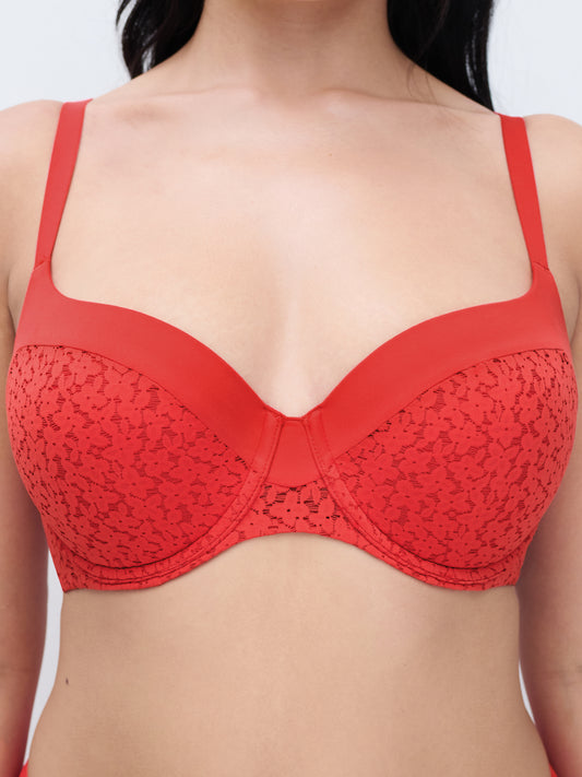 Hartvormige BH Chantelle EasyFeel - Norah - Rood - 0YU