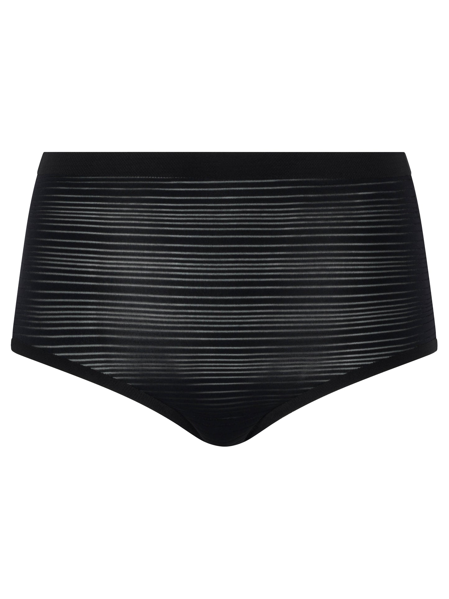 Culotte taille haute Chantelle - Softstretch Stripes - Noire - 011
