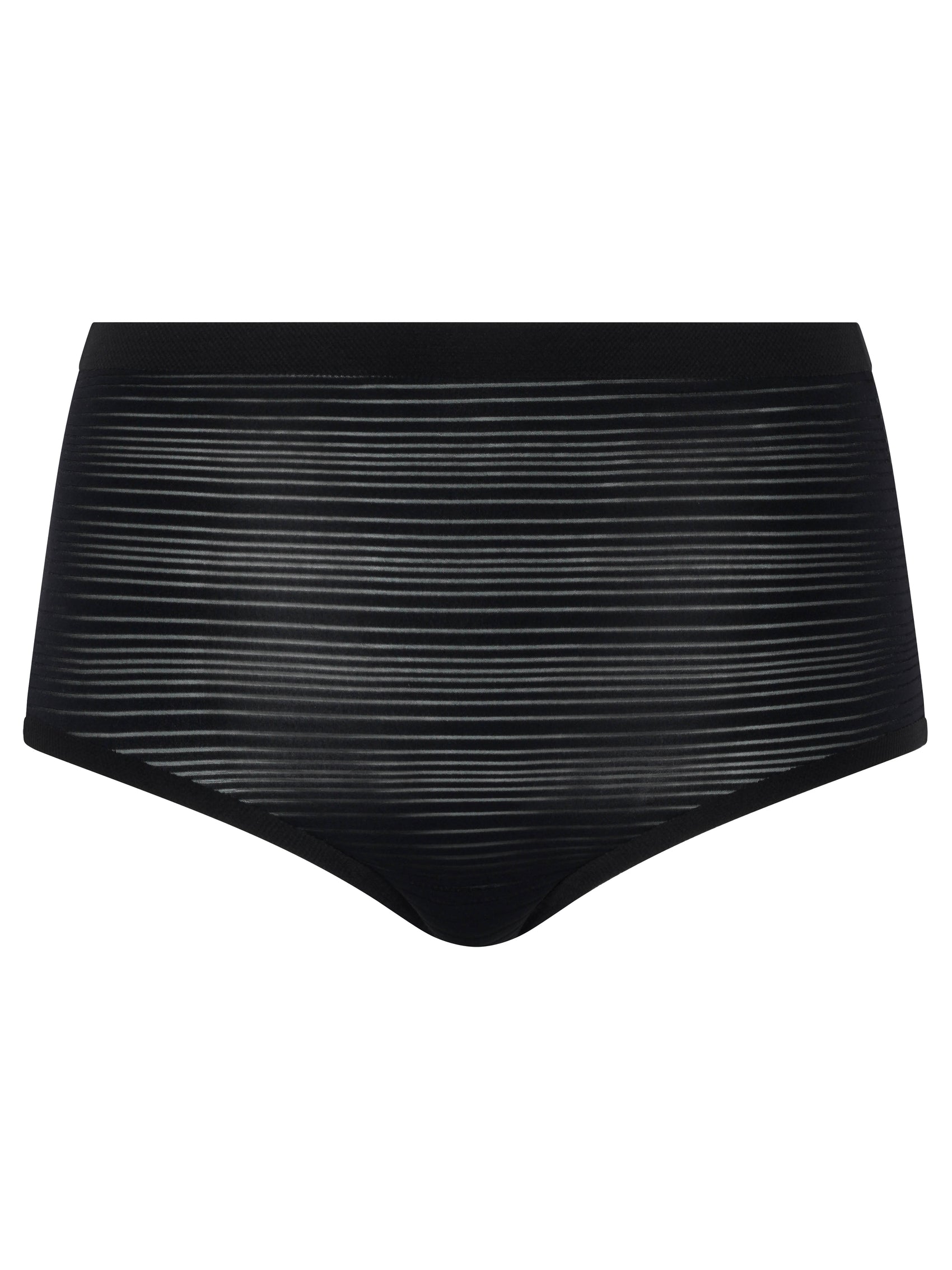 Culotte taille haute Chantelle - Softstretch Stripes - Noire - 011