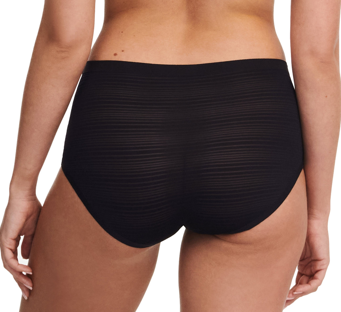Culotte taille haute Chantelle - Softstretch Stripes - Noire - 011