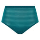 Culotte taille haute Chantelle - Softstretch Stripes - Verte - 0BK