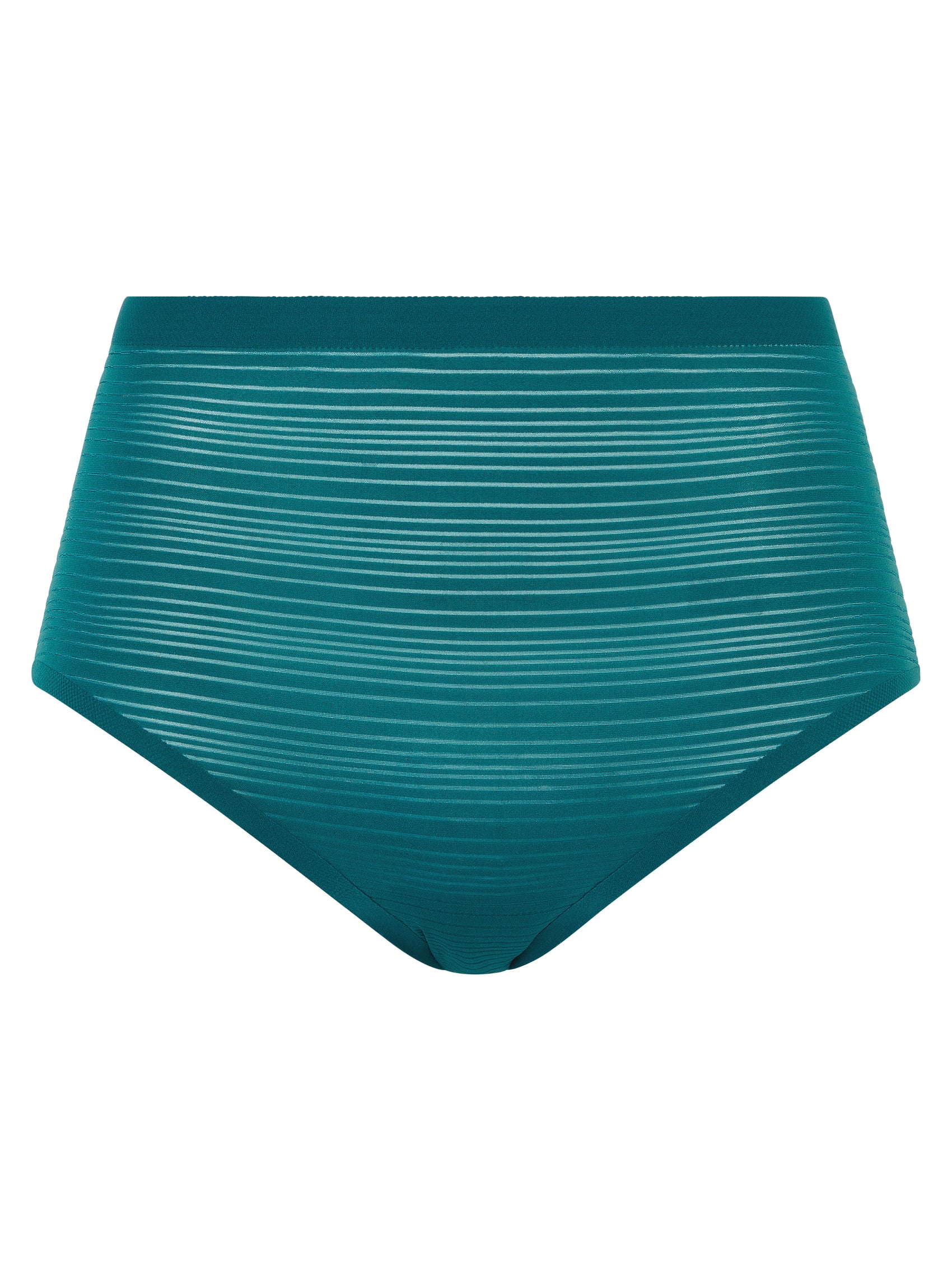 Culotte taille haute Chantelle - Softstretch Stripes - Verte - 0BK