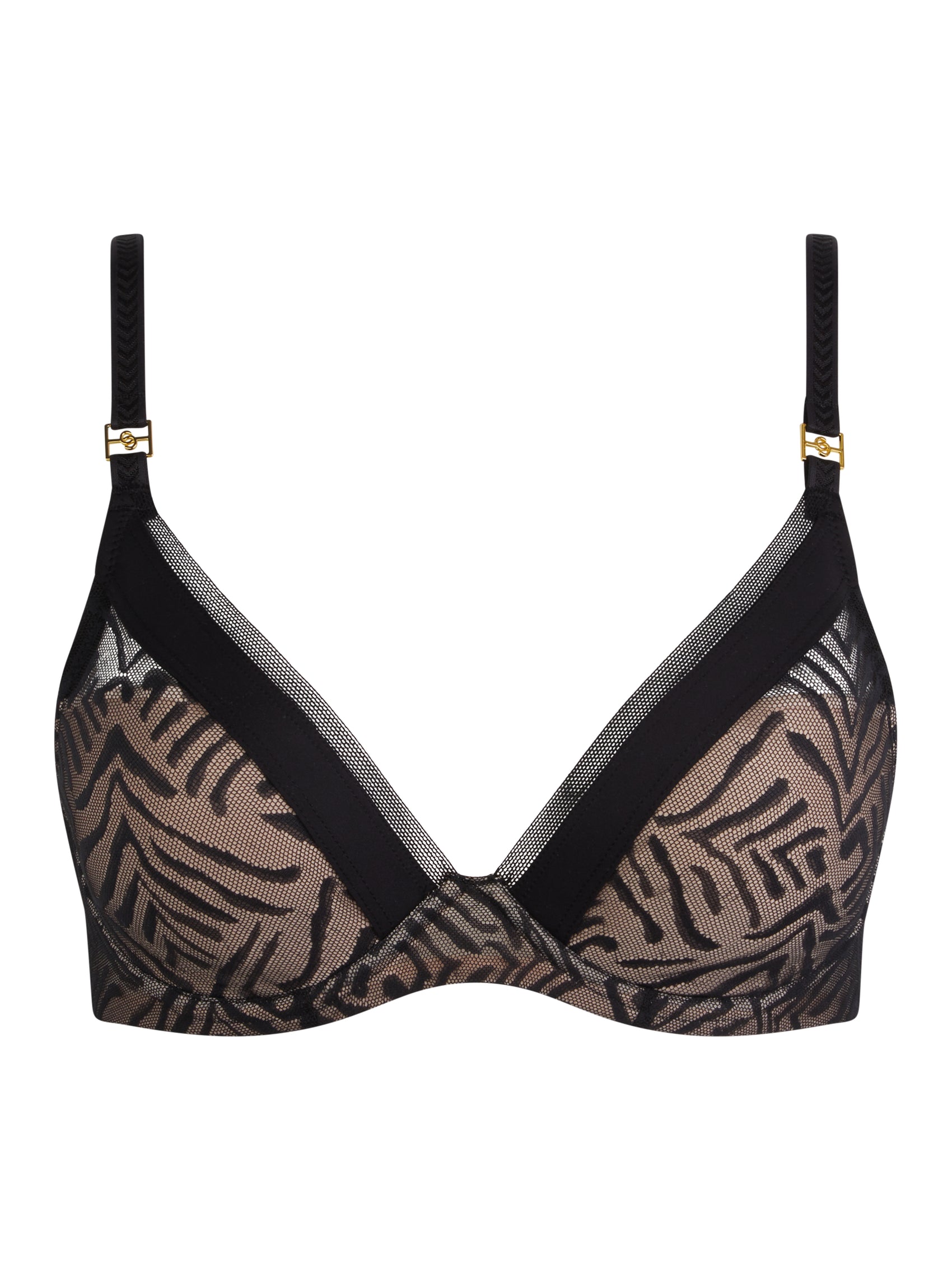 Soutien-gorge plongeant Chantelle - Graphic Allure - Noir - 011