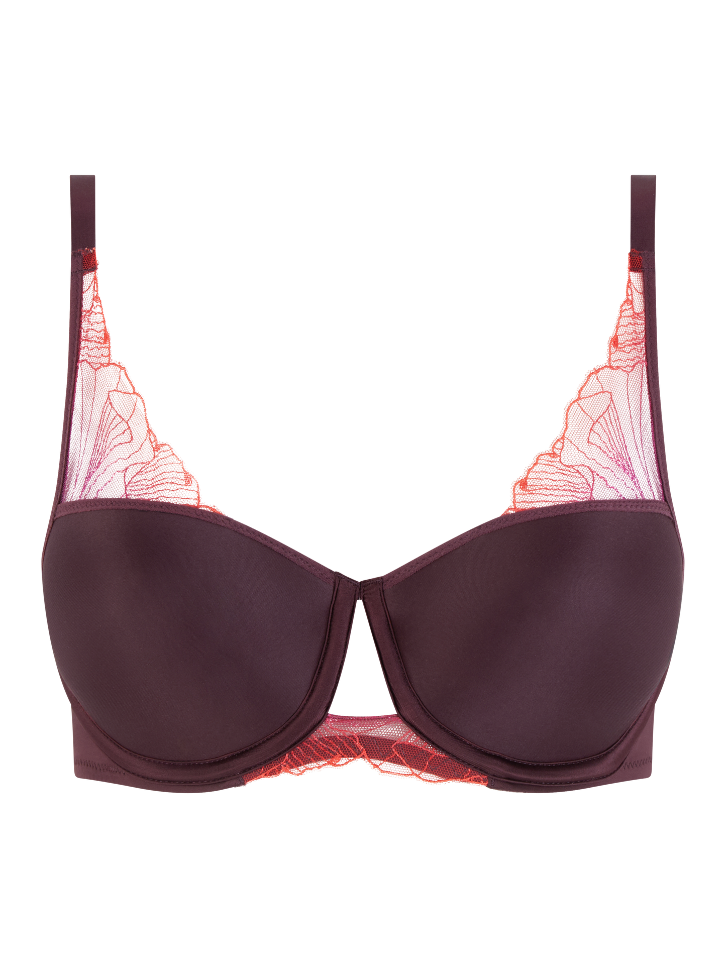 Balconette BH Chantelle Pulp - Tattoo Love - Bordeaux - 0ML