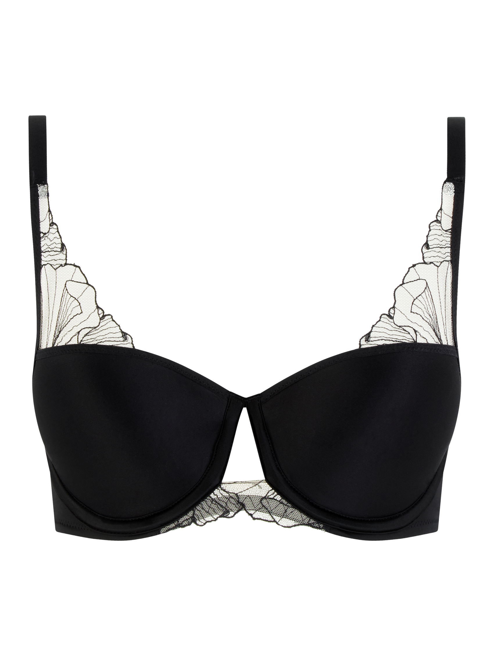 Balconette BH Chantelle Pulp - Tattoo Love - Zwart - 0V9