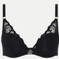 Soutien-gorge plongeant Chantelle - Fleurs - Noir - 011