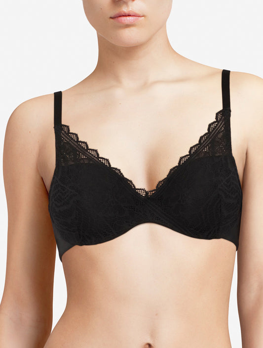 Full cup BH Chantelle EasyFeel - Floral Touch - Zwart - 011