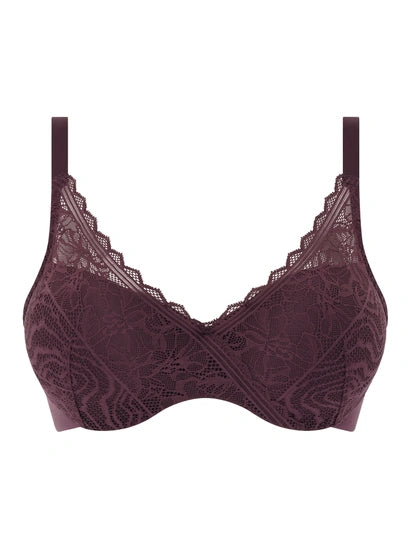 Hartvormige BH Chantelle EasyFeel - Floral Touch - Paars - 032