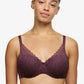 Hartvormige BH Chantelle EasyFeel - Floral Touch - Paars - 032