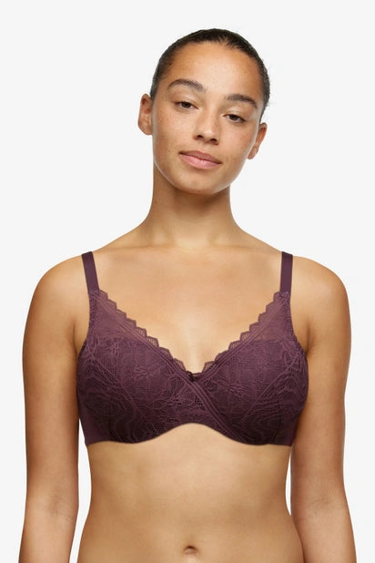 Hartvormige BH Chantelle EasyFeel - Floral Touch - Paars - 032