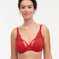 Soutien-gorge plongeant Femilet - Delicate Blossom - Rouge - 0JY