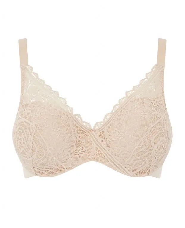 Full cup BH Chantelle EasyFeel - Floral Touch - Beige - 01N