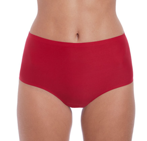 Culotte taille haute Fantasie - Smoothease - Rouge - RED