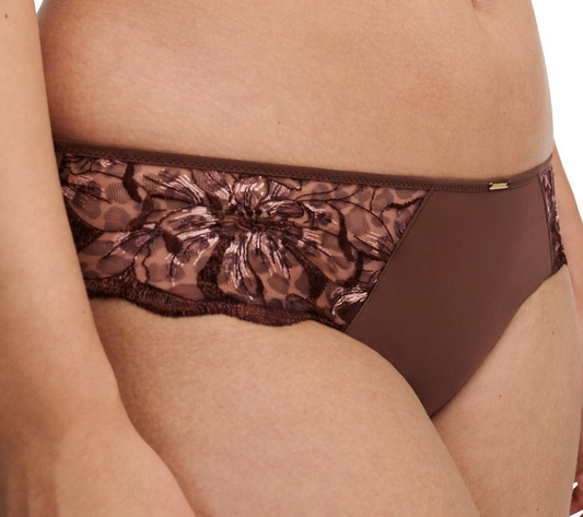 Culotte Chantelle - Fleurs - Marron - 0WF
