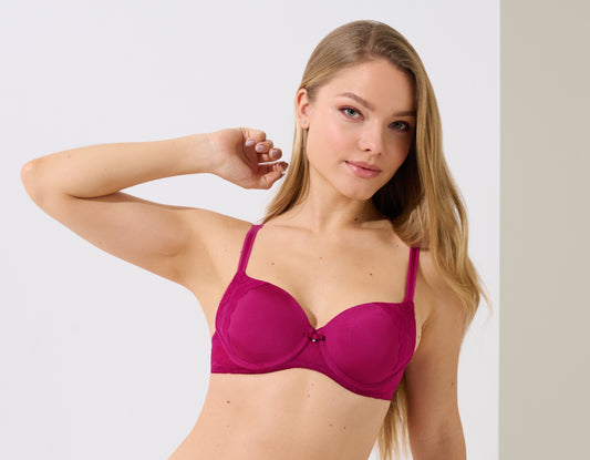 Soutien-gorge en forme de cœur Lisca - Evelyn - Violet - WE